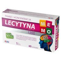 Lecytyna Memo 1200, Pamięć i koncentracja, 60 kapsułek