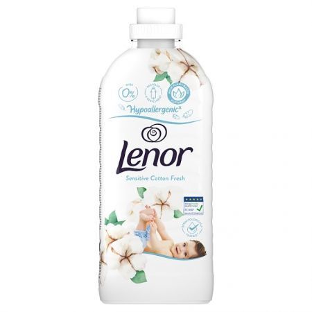 Lenor Hypoallergenic, Sensitive Cotton Fresh, płyn zmiękczający do płukania tkanin, 1200ml