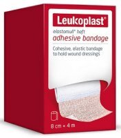 Leukoplast, Elastomull Haft, opaska elastyczna, kolor biały, 8cmx4m, 1 sztuka