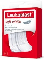 Leukoplast, Soft White, plaster z opatrunkiem, biały, 2 rozmiary, 20 sztuk