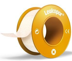 Leukopor, plaster mocujący, do skóry wrażliwej, 1,25cm x 5m, 1 sztuka