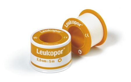 Leukopor, plaster mocujący, do skóry wrażliwej, 2,5cm x 5m, 1 sztuka