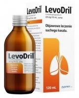 LevoDril 60mg/10ml, syrop, po 2 roku życia, 120ml