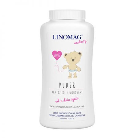 Linomag, puder, dla dzieci i niemowląt, od 1 dnia życia, 100g