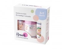 Linomag, zestaw 3+1, żel, 200ml + oliwka, 200ml + krem A+E, 50ml + krem z tlenkiem cynku, 50ml