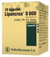 Lipancrea 8000j. Ph.Eur., 20 kapsułek