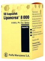 Lipancrea 8000j. Ph.Eur., 50 kapsułek