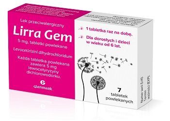 Lirra Gem 5mg, 7 tabletek