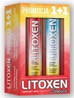 Litoxen Senior, smak pomarańczowy, 20 tabletek musujących + Litoxen Elektrolity, smak pomarańczowy, 20 tabletek musujących
