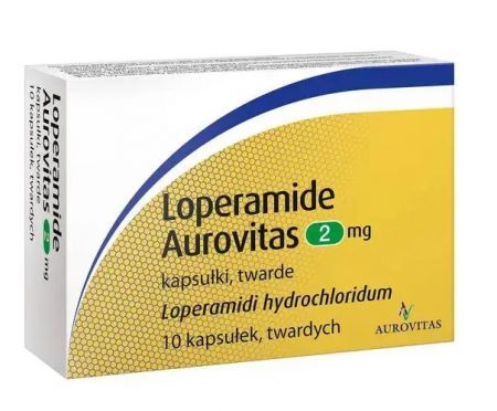 Loperamide Aurovitas 2mg, 10 kapsułek
