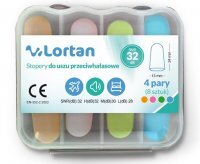 Lortan, stopery do uszu przeciwhałasowe, piankowe, 8 sztuk (4 pary)