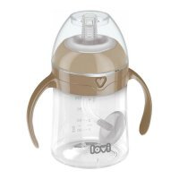 Lovi, kubek z obciążoną słomką, Brown, 35/363, po 6 miesiącu, 150ml