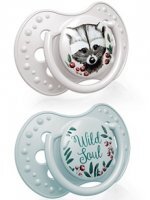 Lovi, smoczek uspokajający, silikonowy, dynamiczny, Wild Soul Boy, 0-3 miesiące, 22/882, 2 sztuki