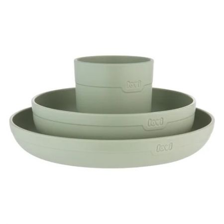 Lovi, zestaw naczyń z kubkiem, pistachio, po 6 miesiącu, 21/533, 1 sztuka