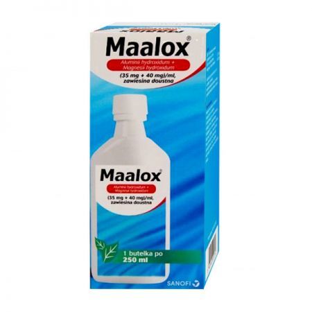 Maalox (35mg+40mg)/ml, zawiesina doustna, 250ml