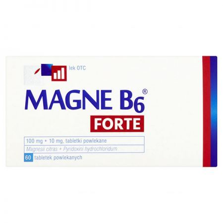 Magne B6 Forte (100mg+10mg), 60 tabletek