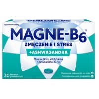 Magne-B6 Zmęczenie i Stres, Magnez i Ashwagandha, 30 tabletek