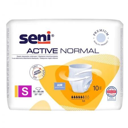 Majtki chłonne Seni Active Normal, rozmiar S, chłonność 5,5, 10 sztuk