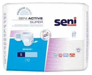 Majtki chłonne Seni Active Super, rozmiar S, chłonność 6, 10 sztuk