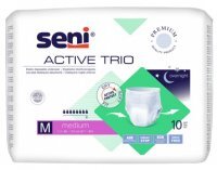 Majtki chłonne Seni Active Trio, rozmiar M, chłonność 8, 10 sztuk