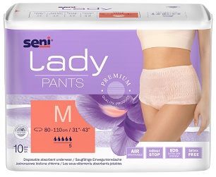 Majtki chłonne Seni Lady Pants, rozmiar M, chłonność 5, 10 sztuk