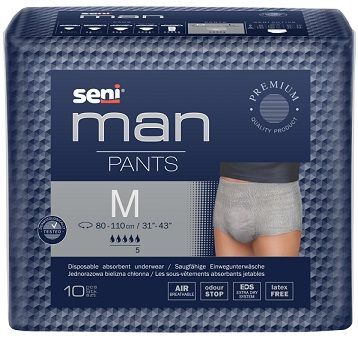 Majtki chłonne Seni Man Pants, rozmiar M, chłonność 5, 10 sztuk
