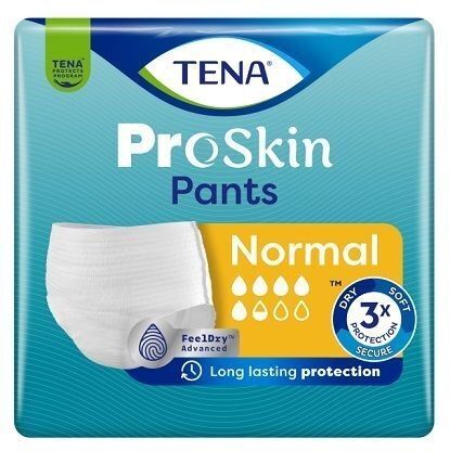 Majtki chłonne Tena Pants ProSkin Normal, rozmiar L chłonność 5,5/8, nowa wersja, 30 sztuk