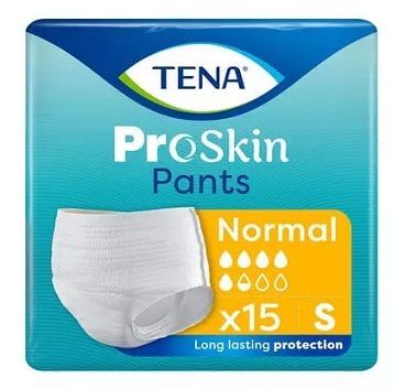 Majtki chłonne Tena Pants ProSkin Normal, rozmiar S, chłonność 5,5/8, nowa wersja, 15 sztuk