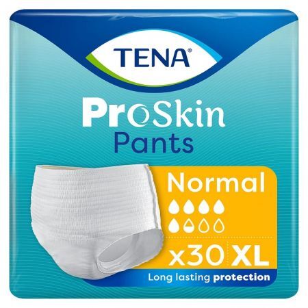 Majtki chłonne Tena Pants ProSkin Normal, rozmiar XL, chłonność 5,5/8, 30 sztuk