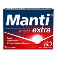 Manti Extra (10mg+165mg+800mg), 24 tabletki do rozgryzania i żucia