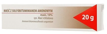 Maść z sulfobituminianem amonowym 10% (maść ichtiolowa), Hasco, 20g