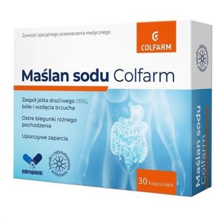 Maślan sodu, Colfarm, 30 kapsułek