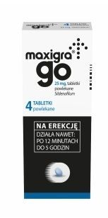 Maxigra Go 25mg, 4 tabletki powlekane