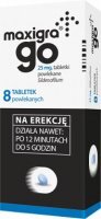 Maxigra Go 25mg, 8 tabletek powlekanych