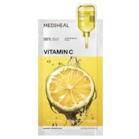 Mediheal, Vitamin C, rozjaśniająco-nawilżająca maska w płachcie z witaminą C, 24ml