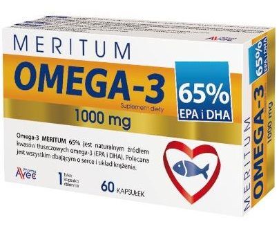 Meritum Omega-3 1000mg, 60 kapsułek