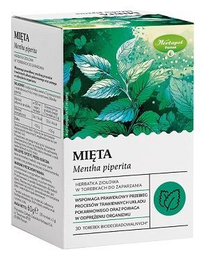Mięta, herbatka ziołowa, 30 saszetek