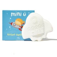 Mini U, Bath Bomb, kula do kąpieli, kosmiczna rakieta, dla dzieci powyżej 3 roku życia, 150g