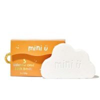 Mini U, Tęczowe Chmurki, zestaw kuli do kąpieli, dla dzieci powyżej 3 roku życia, 3 x 130g