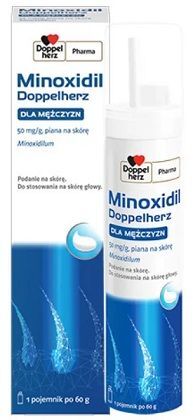 Minoxidil Doppelherz Dla mężczyzn 50mg/g, piana na skórę, 60g