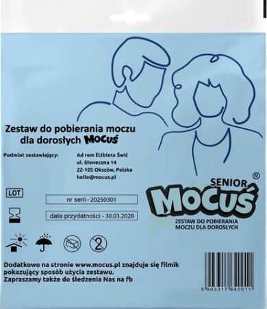 Mocuś Senior, zestaw do pobierania próbki moczu u dorosłych, 1 sztuka