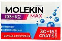 Molekin D3 4000j.m. + K2 MK-7 110mcg Max, 45 tabletek