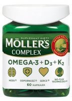 Mollers Complex OMEGA-3+D3+K2, 60 kapsułek