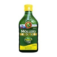 Mollers Gold Tran Norweski, płyn, aromat cytrynowy, 250ml