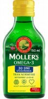 Mollers Tran Norweski, płyn, aromat cytrynowy, 150ml