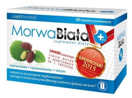 Morwa Biała+, 60 tabletek