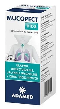 Mucopect Kids 50mg/ml, syrop dla dzieci po 6 roku życia, 200ml