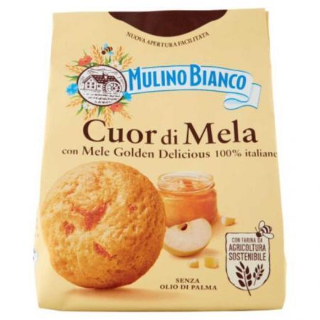 Mulino Bianco, Cuor di Mela, włoskie ciasteczka jabłkowe, 300g