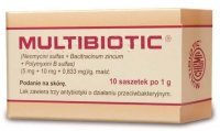 Multibiotic (5mg+10mg+0,833mg)/g, maść, 10 saszetek po 1g