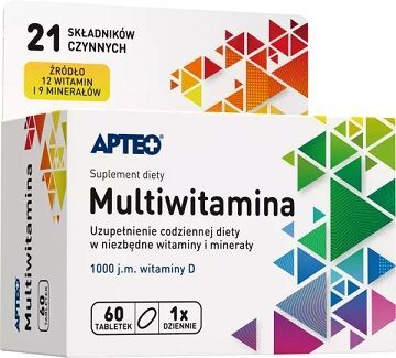 Multiwitamina, Apteo, 60 tabletek
